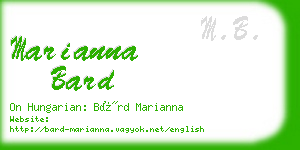 marianna bard business card